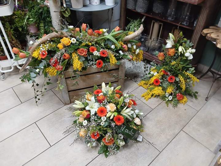 Bouquet de fleurs pour anniversaire, Vignieu